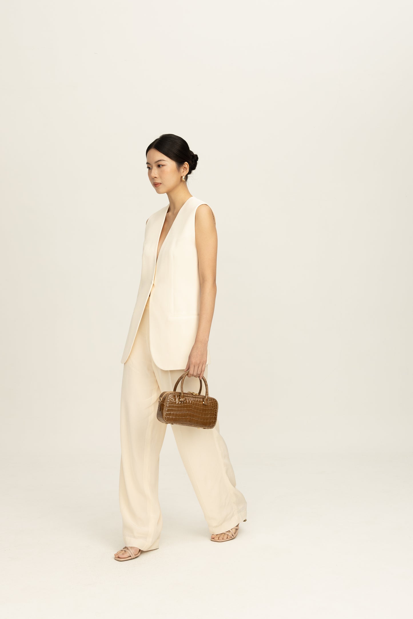 Le Frou Bowler Loom Bag - Crocodile