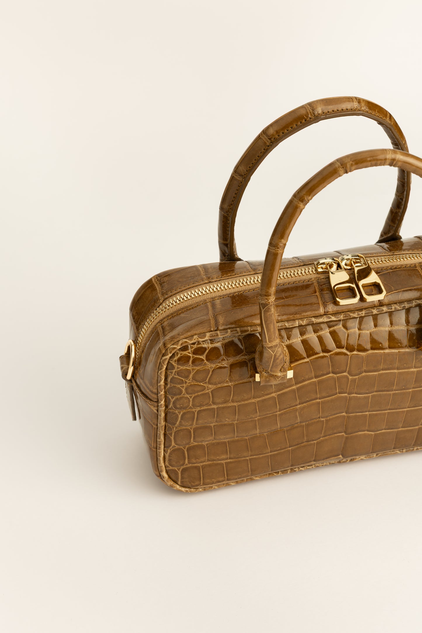 Le Frou Bowler Loom Bag - Crocodile