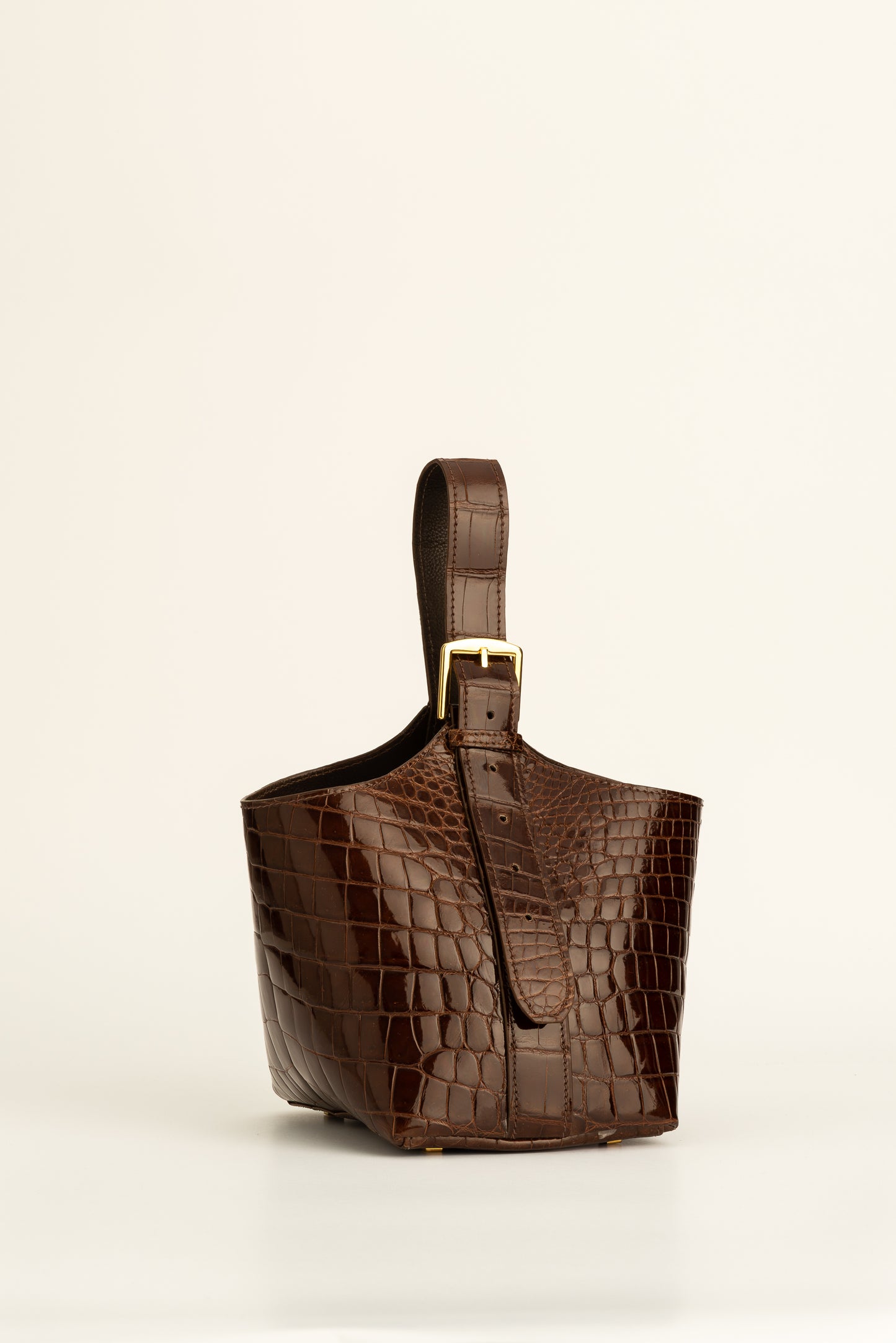 Le Frou Bucket Ewa Bag - Crocodile