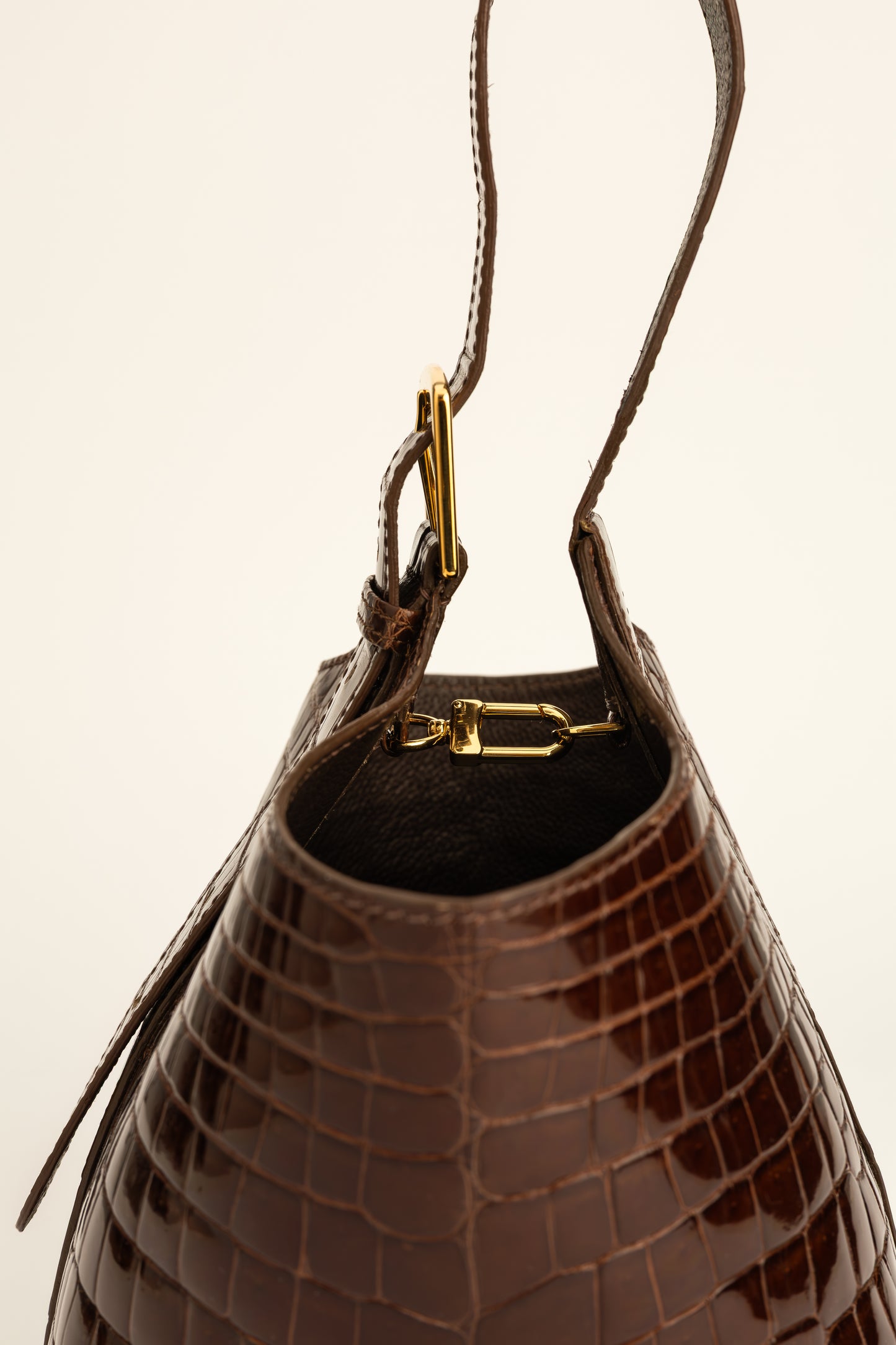 Le Frou Bucket Ewa Bag - Crocodile