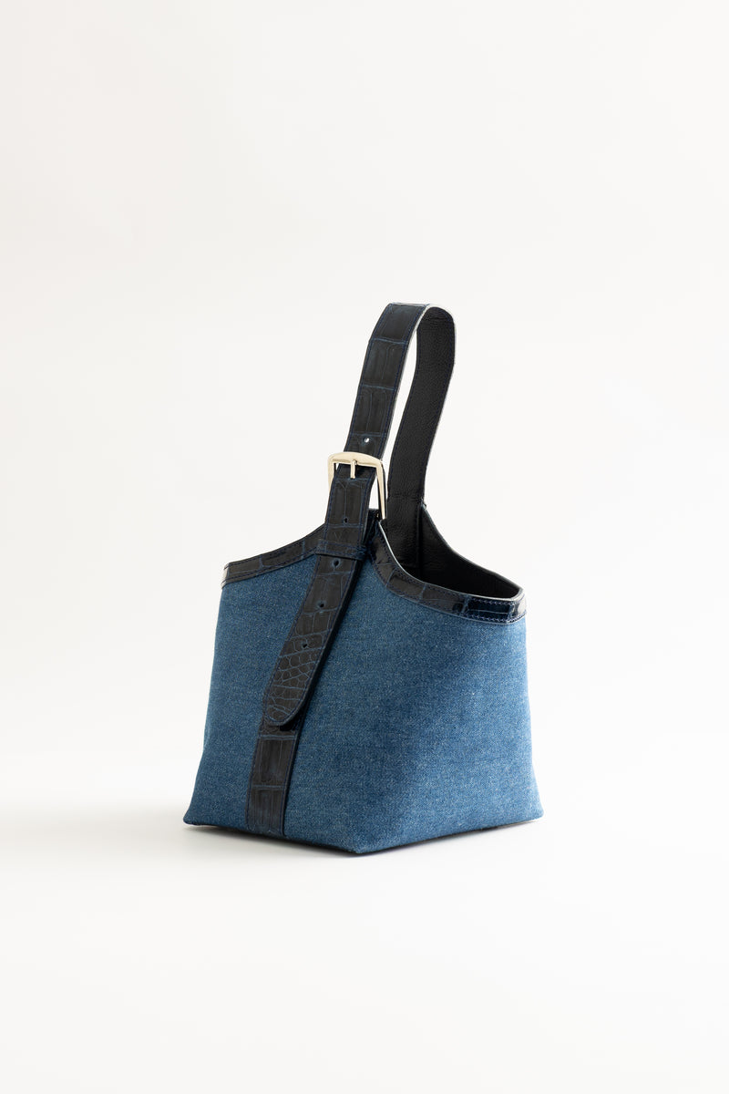 Le Frou Bucket Ewa Bag - Denim
