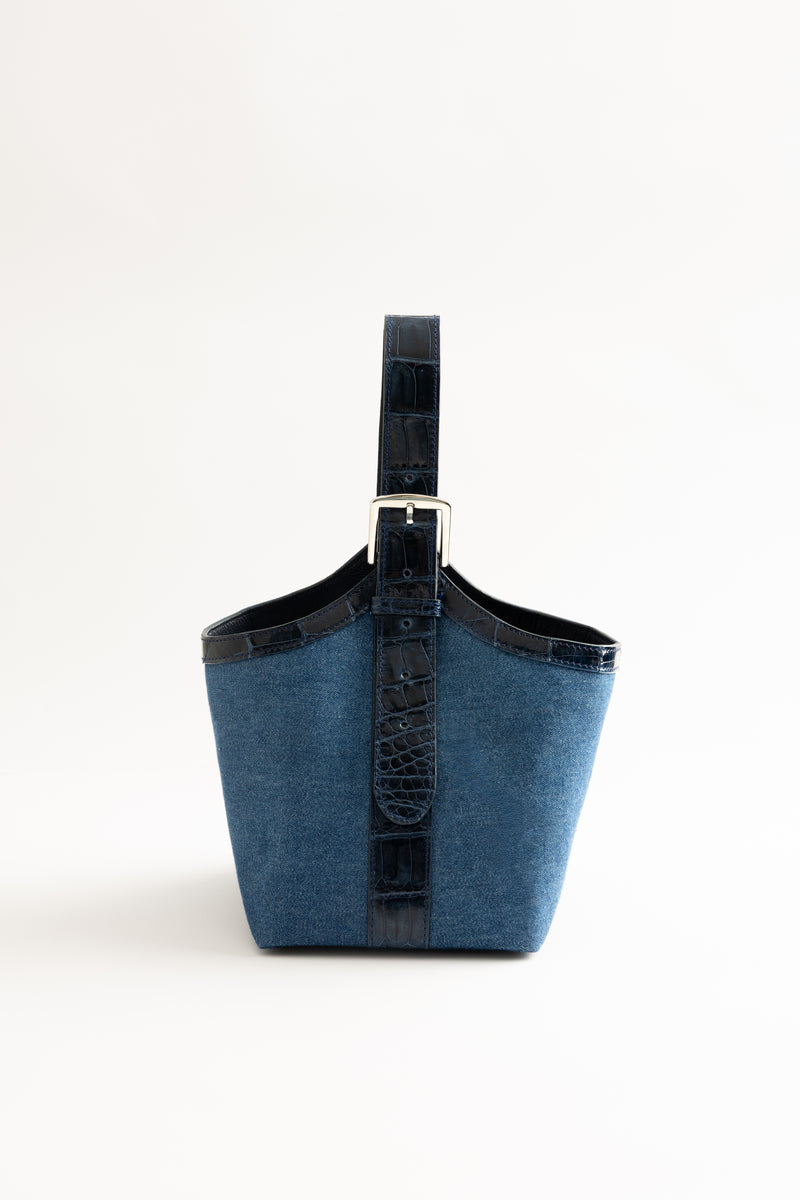 Le Frou Bucket Ewa Bag - Denim