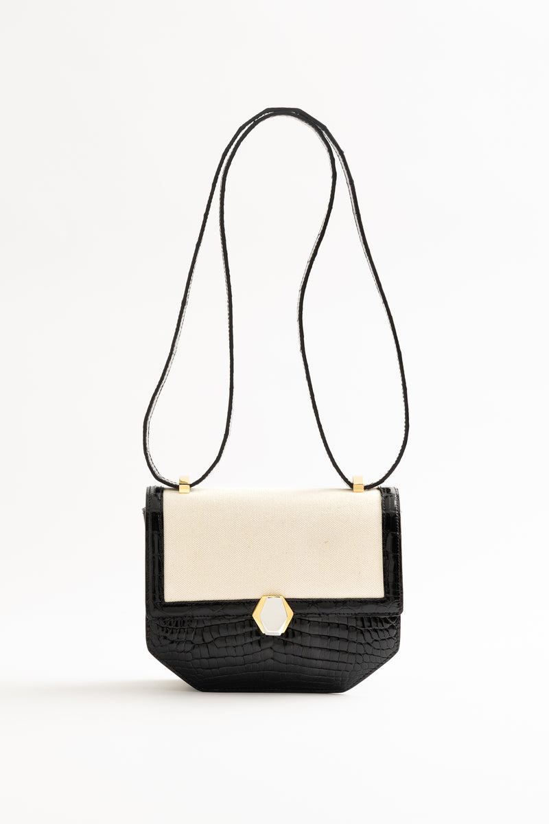 Le Frou Presse Shoulder Closed Bag - Canvas