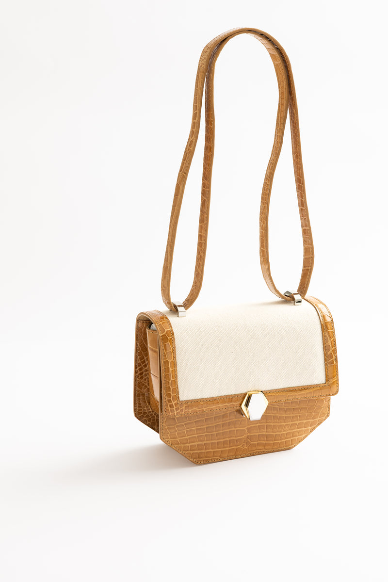 Le Frou Presse Shoulder Closed Bag - Canvas