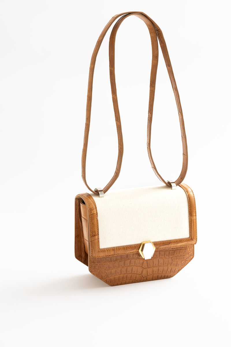 Le Frou Presse Shoulder Closed Bag - Canvas